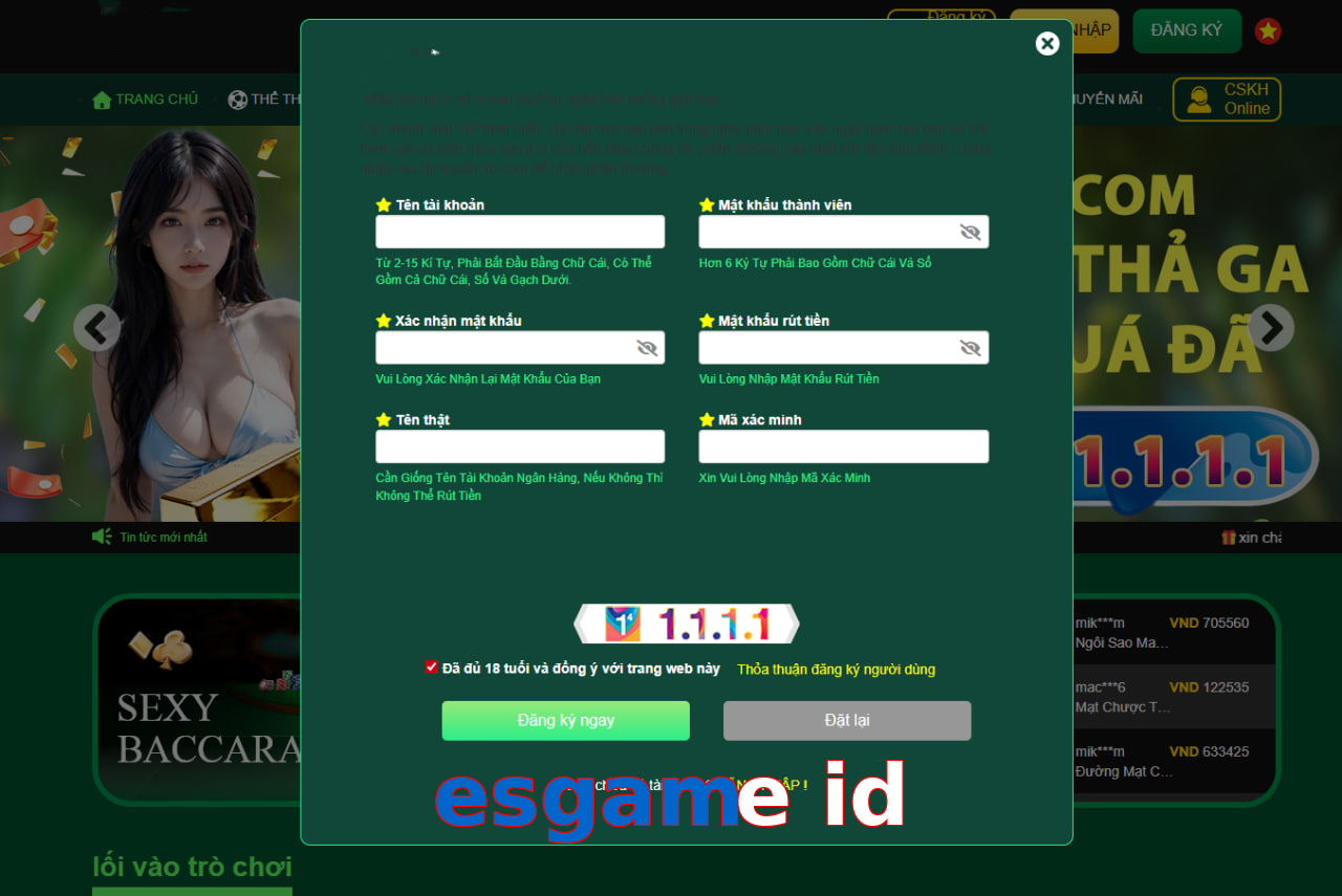 esgame id